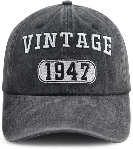 قبعة عتيقة 1940 1941 1942 1943 1944 1945 1946 1947 1948 1949 للرجال والنساء، قبعة بيسبول قطنية مضحكة قابلة للتعديل لأعياد الميلاد in Saudi Arabia