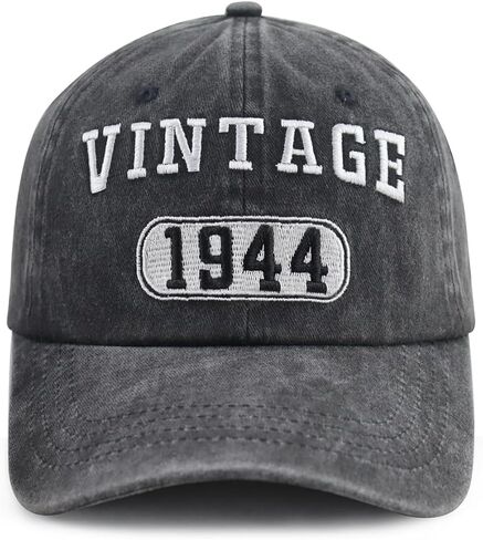 قبعة عتيقة 1940 1941 1942 1943 1944 1945 1946 1947 1948 1949 للرجال والنساء، قبعة بيسبول قطنية مضحكة قابلة للتعديل لأعياد الميلاد in Saudi Arabia