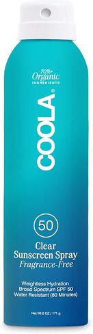 بخاخ واقي من الشمس عضوي بعامل حماية من الشمس SPF 50 من كولا، تم اختباره من قبل أطباء الجلدية للعناية بالبشرة للحماية اليومية، نباتي وخالي من الغلوتين، وخالي من العطور in Kuwait