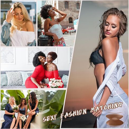 Nipple Covers 6 Pairs Sticky Silicone Nipple Pasties Reusable Adhesive Silicone Nipple Covers for Women No Show Sticky in Saudi Arabia