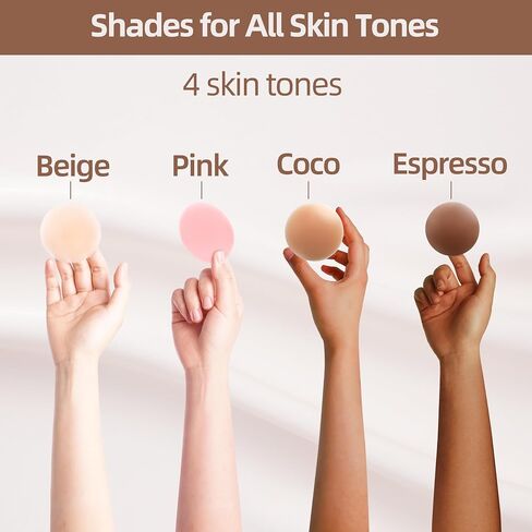 Nipple Covers 6 Pairs Sticky Silicone Nipple Pasties Reusable Adhesive Silicone Nipple Covers for Women No Show Sticky in Saudi Arabia