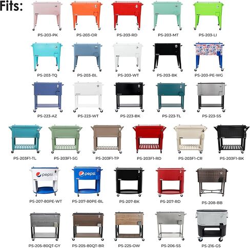 غطاء تبريد عالمي من بيرماستيل لعربة تبريد 80 كيو تي، مبرد الفناء | غطاء عالي التحمل، مقاوم للطقس، مقاوم للماء، مقاوم للأشعة فوق البنفسجية للأماكن الخارجية، والخارج، والفناء الخلفي، والسطح، والفناء، أسود in Kuwait