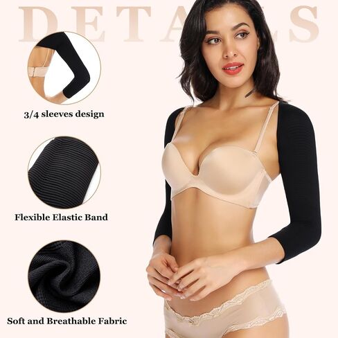 JOYSHAPER Upper Arm Shapers for Women Lipo Post Surgery Compression Arm Slimming Sleeves Posture Corrector in Saudi Arabia