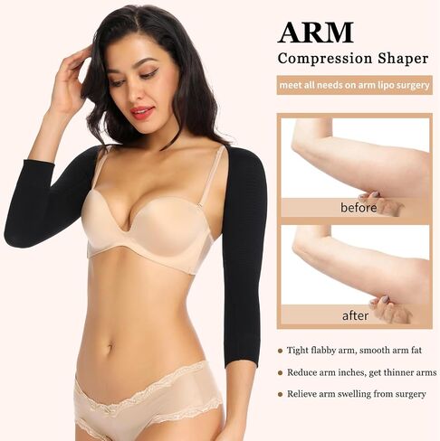 JOYSHAPER Upper Arm Shapers for Women Lipo Post Surgery Compression Arm Slimming Sleeves Posture Corrector in Saudi Arabia