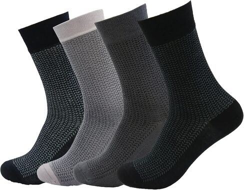 anatolian Colorful Crew Socks for MEN WOMEN - Natural Silken Soft Seamless Casual or Dress Socks (Interference) in Kuwait