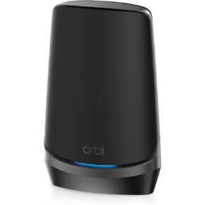 Netgear Orbi 960 Series Quad-Band WiFi 6E Mesh System, 10.8Gbps, Router + 2 Satellites – Black Edition - RBKE963B-100NAS