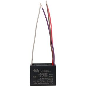 AKZYTUE CBB61 Capacitor 35uf 250V AC Ceiling Fan 2 Wire 50/60Hz for Starting Electric Fan Generator Pump Motor