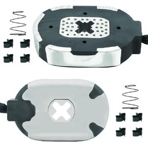 2 Pairs 12" x 2" Electric Trailer Brake Shoes Replacement Kits for 5200lbs, 6000lbs, 7000lbs Trailer 5 Holes Brake Assembly with Springs&Pins, Trailer Axle Hub Accessories, Dexter Type.