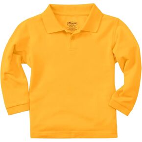 Classroom Big Boys' Uniform Long Sleeve Pique Polo Tee