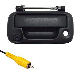 Master Tailgaters Black Metal Tailgate Handle with Backup Camera Replacement for Ford F150 F250 F350 F450 F550 (2005-2016) | IP68 Waterproof | HD Camera | Parking Lines Available | Easy to Install