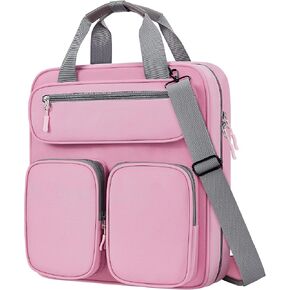 3 Ring 3 Inch Zipper Binder, 700 Sheets Large Capacity Waterproof School Binder, D-Ring Zip Up Binder Bag with Shoulder Strap, Compatible with 15.6-Inch Laptop