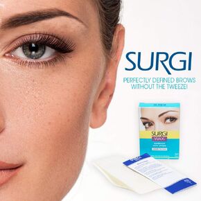 Surgi Body Wax Strips, 14 Double Sided Strips (with Soothing Gel for Soft, Smooth, Silky, Hair-free skin up to 6 weeks!) x 2 Pack