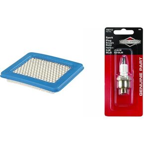 Briggs & Stratton Air Filter 491588S & Spark Plug 5092K for OHV Engines