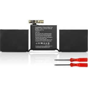 YXKC A1819 A1706 استبدال بطارية الكمبيوتر المحمول A1819 MacBook Pro 13 بوصة A1706 أواخر 2016 منتصف 2017، EMC 3071 3163 MLH12LL/A MNQG2LL/A MNQF2LL/A MLVP2LL/A MPXV2LL/A 11.4 فولت 49.2 وات 4314 مللي أمبير في الساعة