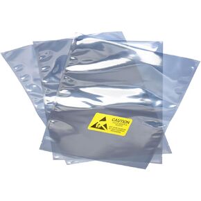 Rebower Anti Static Bags ESD Shielding Bags Resealable with Labels, [for Electronic Device GPU Hard Drive SSD HDD Motherboard] - 12x16inch/10 Pack