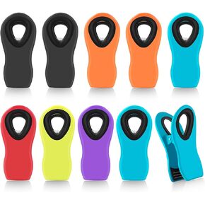 JTIEO 10 Pack Chip Clips Bag Clips Magnetic Clips Chip Clips Bag Clips Food Clips Plastic Bag Clips for Food Magnet Clips Clips for Food Packages Magnetic Clips Heavy Duty