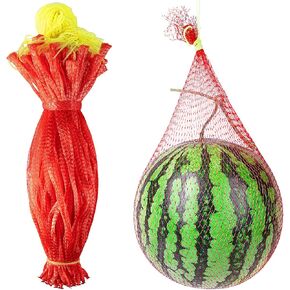 100 Pack Watermelon Nets,Hanging Watermelon Nets Bags Mesh,Reusable Melon Hammocks Cradles for Honeydew Melon,Cucumbers,Garden Growing