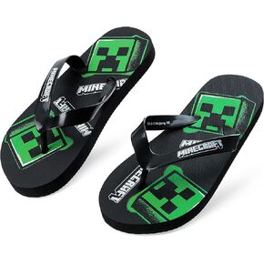 Minecraft Boys Sliders or Flip Flops for Beach and Pool - Boys Gifts