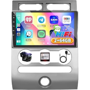 for 2006-2017 Ford Expedition 3 Radio, Roinvou Android 11 CarPlay Car Stereo with Android Auto 9'' Touch Screen Bluetooth Car Audio Receiver Support SWC GPS WiFi Backup Camera FM RDS HiFi CANBUS