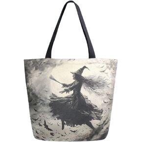 ZzWwR Cute Soccer and Football Balls Pattern Large Canvas Gym Beach Travel Reusable Grocery Shopping Tote Bag Foldable Handbag,Black White