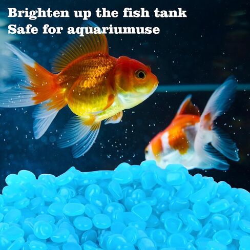 700 PCS Glowing Rocks Luminous Glow Stones Glow in The Dark Rocks for Fish Tank Aquarium Lawn Patio Garden Outdoor Decor and DIY Ideas (Multicolor) in Saudi Arabia