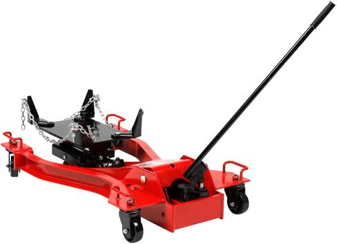 AFF Low Profile Transmission Jack (Multiple Weight Capacities) Wishbone Design - Constructed with High-Grade Steel, Red in Saudi Arabia