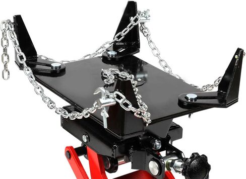 AFF Low Profile Transmission Jack (Multiple Weight Capacities) Wishbone Design - Constructed with High-Grade Steel, Red in Saudi Arabia