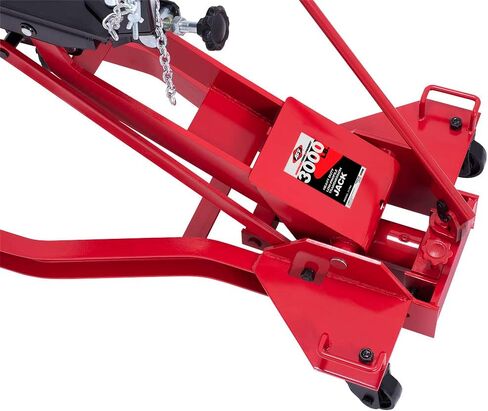 AFF Low Profile Transmission Jack (Multiple Weight Capacities) Wishbone Design - Constructed with High-Grade Steel, Red in Saudi Arabia
