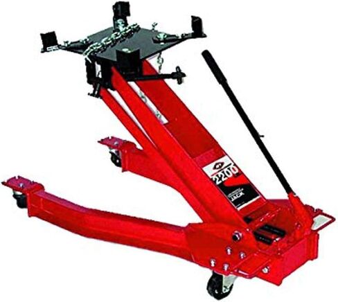 AFF Low Profile Transmission Jack (Multiple Weight Capacities) Wishbone Design - Constructed with High-Grade Steel, Red in Saudi Arabia