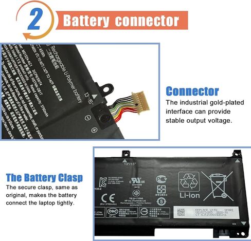 ASODI L97300-005 HW03XL 41.04Wh استبدال بطارية الكمبيوتر المحمول HP Pavilion 15-EG 15-EG00000 15-EH 15-EH0090WM DF15 Series L96887-421 L96887-AC1 L96887-1D1 HSTNN-IB90 HSTNN-LB8U HSTNN-OB2A HWO 3XL in Saudi Arabia