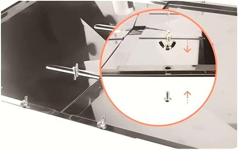 مجموعة صينية الشحوم البديلة لنماذج شواية الشواء من Nexgrill، وDyna Glo، وKenmore، وBackyard Grill، وBHG، وUniflame وغيرها (24-27 بوصة) in Kuwait