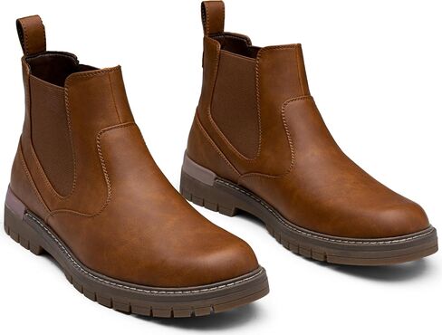 Jousen Mens Boots Retro Mens Casual Boots Chelsea Boots Mens Slip On Boots for Men in Kuwait