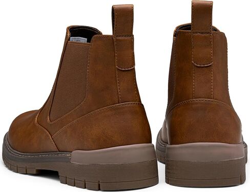 Jousen Mens Boots Retro Mens Casual Boots Chelsea Boots Mens Slip On Boots for Men in Kuwait