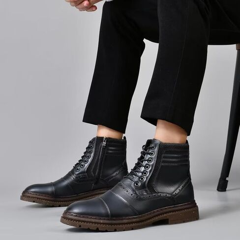 Men's Chukka Boots Genuine Leather Ankle Boot for Men Classic Casual Oxford Style Footwear in Kuwait