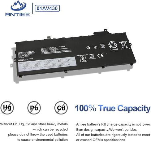 ANTIEE 01AV418 Laptop Battery Replacement for Lenovo ThinkPad E570 E570C E575 Series 01AV417 SB10K97574 01AV414 SB10K97571 SB10K97575 01AV415 01AV416 SB10K97572 4X50M33574 14.6V 41Wh 2810mAh in Saudi Arabia