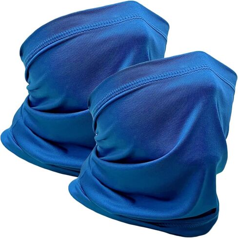 2 Packs Neck Gaiter Face Mask Scarf Gator Sun Cooling Balaclava Bandana Cover UV Protection Headwear for Men Women in Saudi Arabia