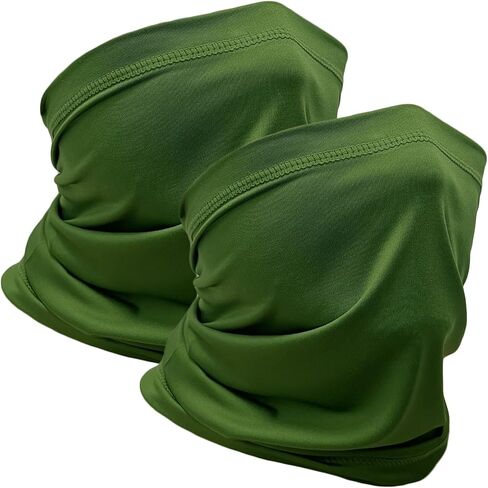 2 Packs Neck Gaiter Face Mask Scarf Gator Sun Cooling Balaclava Bandana Cover UV Protection Headwear for Men Women in Saudi Arabia