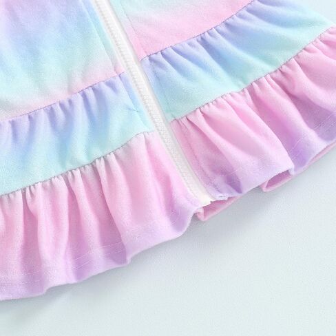 MAYUMMPY Kids Girl Swim Cover Up Swimsuit Zipper Beach Pool Bathing Suit Hoodie Dress Terry Coverup Swimwear in Saudi Arabia