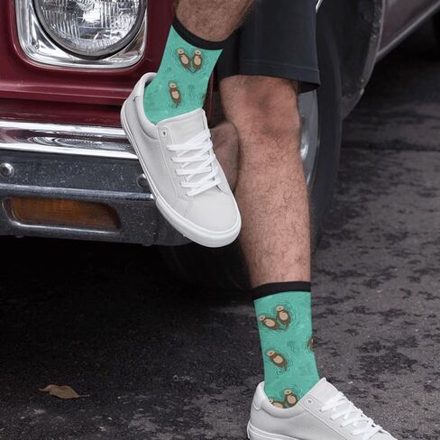 Blue Waves Crew Novelty Socks Casual Funny Crazy Athletic Dress Socks Unisex in Saudi Arabia