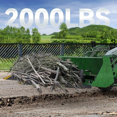 YITAMOTOR 43 بوصة مشبك على شوكة البليت، 2000 رطل، شوكة دلو سريعة التركيب شديدة التحمل مع شريط تثبيت قابل للتعديل لتوجيه انزلاق محمل الجرار in Kuwait