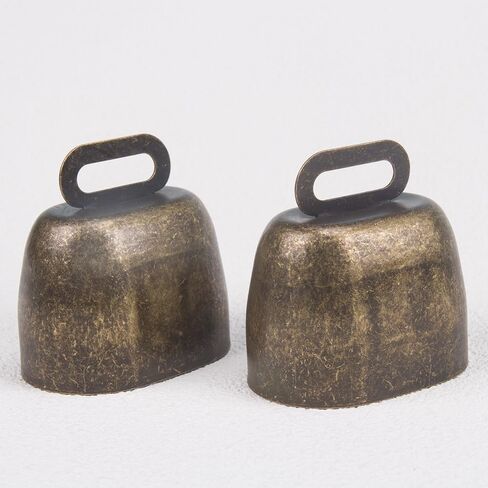 2Pcs Cow Horse Sheep Grazing Copper Bells Cattle Farm Animal Copper Loud Bronze Bell (Small) in Saudi Arabia
