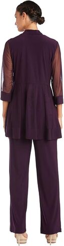 R&M Richards Women's Beaded Neck 2 Piece Pant Set in Saudi Arabia