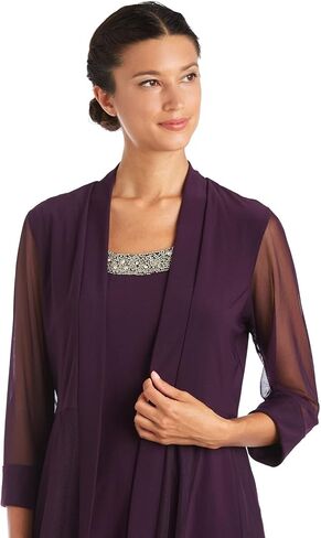 R&M Richards Women's Beaded Neck 2 Piece Pant Set in Saudi Arabia