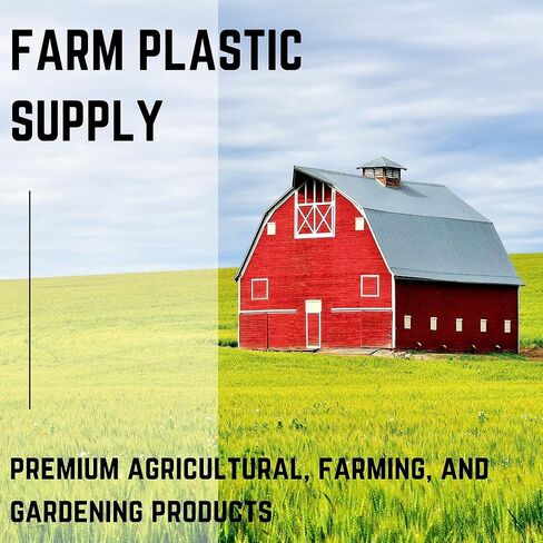 Farm Plastic Supply - Clear Greenhouse Plastic Sheeting - 6 mil - (10' x 10') - 4 Year UV Resistant Polyethylene Greenhouse Film, Hoop House Green House Cover for Gardening, Farming, Agriculture in Saudi Arabia