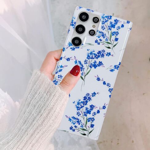 J.west Galaxy S23 Ultra Case 5G 6.8-inch, Luxury Sparkle Glitter Translucent Clear Opal Pearly Thinfoil Design Shiny Graphic Print Soft Silicone Cover for Women Girls Slim TPU Protective Phone Case in Kuwait