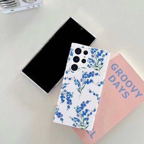 J.west Galaxy S23 Ultra Case 5G 6.8-inch, Luxury Sparkle Glitter Translucent Clear Opal Pearly Thinfoil Design Shiny Graphic Print Soft Silicone Cover for Women Girls Slim TPU Protective Phone Case in Kuwait