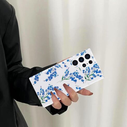 J.west Galaxy S23 Ultra Case 5G 6.8-inch, Luxury Sparkle Glitter Translucent Clear Opal Pearly Thinfoil Design Shiny Graphic Print Soft Silicone Cover for Women Girls Slim TPU Protective Phone Case in Kuwait