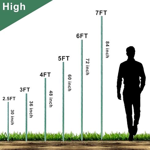 WAENLIR Garden Stakes 48 بوصة 4ft أعواد نباتية متينة/دعم، حصص الطماطم، حزمة من 30 in Kuwait