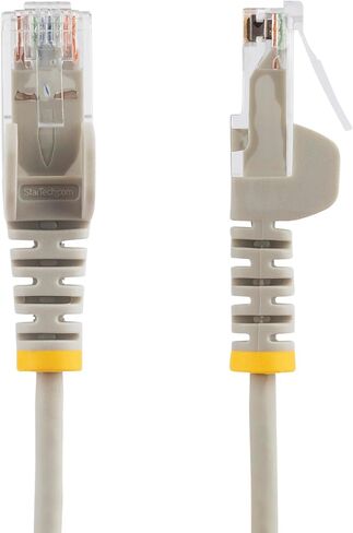 StarTech.com 1.5 m CAT6 Cable - Slim CAT6 Patch Cord - Black - Snagless RJ45 Connectors - Gigabit Ethernet Cable - 28 AWG (N6PAT150CMBKS) in Kuwait