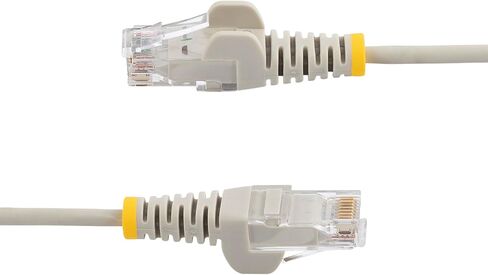 StarTech.com 1.5 m CAT6 Cable - Slim CAT6 Patch Cord - Black - Snagless RJ45 Connectors - Gigabit Ethernet Cable - 28 AWG (N6PAT150CMBKS) in Kuwait
